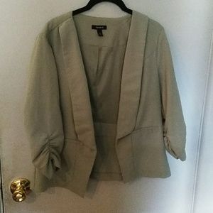 Torrid Olive green blazer